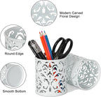 EasyPAG White Pen Holder for Desk, 2 Pack Round Pen Organizer, Brush Holder for - Image 2