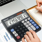 OSALO Desktop Calculator Extra Large Display 12 Digits Big Buttons Solar - Image 2