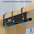 APS Under Desk Cable Raceway Tray 2 Pack - Image 2