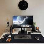 Bloss Black Leather Desk Pad, Large Mouse Pad 35.4×17 Inches, Waterproof Office - Image 6