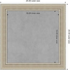 Amanti Art Silver Framed Magnetic Board 20x20 Small Vision Board - Image 3