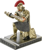 CYXStar Roman Praetorian Prefect Warrior Knight Pen Holder Desk Ornament Resin
