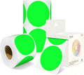 3 Inch Round Colored Dot Stickers, 4 Rolls in Dispenser Box by Unknown