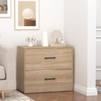 FATIGOS 2 Drawer Lateral File Cabinets, Wooden File Cabinets - Image 8