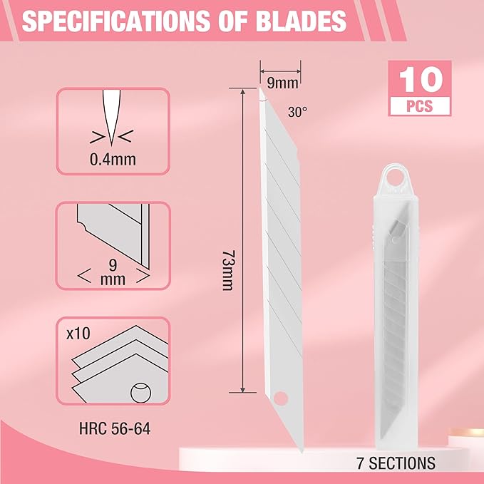 WORKPRO Premium Utility Knife Retractable Snap-off blade, Gift - Image 7