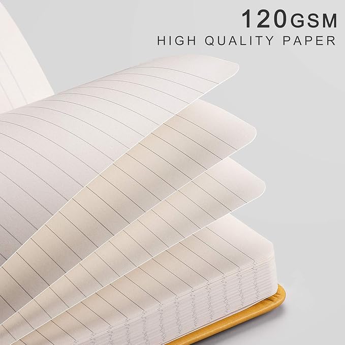 EMSHOI College Ruled Notebook 120gsm Thick Lined Journal - Image 3