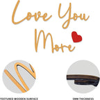 Love You More Wood Sign Home Decor Boho Decor Wall Decor Express Love and Warm - Image 5