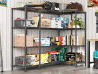 REIBII 78.4" W Storage Shelves Load 1500LBS, Metal Shelving 4-Tier Wire - Image 9