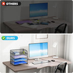 Marbrasse 4 Tier Paper Organizer Letter Tray - Image 5