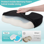 Office Chair Seat Cushion, Cooling Gel Enhanced Memory Foam Cushion - Image 4