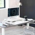 VIVO 26 inch Desk Converter, K Series, Height Adjustable Sit to Stand Riser - Image 8