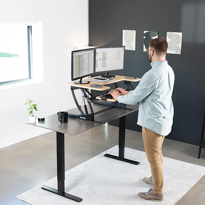 VIVO 36 inch Height Adjustable Stand Up Desk Converter, V Series, Quick Sit to - Image 3