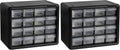 Akro-Mils 16-Drawer Plastic Storage Cabinet | 10-1/2 x 6-1/2 x 8-1/2 Inch |