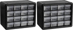 Akro-Mils 16-Drawer Plastic Storage Cabinet | 10-1/2 x 6-1/2 x 8-1/2 Inch |