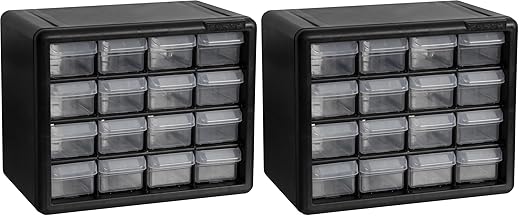 Akro-Mils 16-Drawer Plastic Storage Cabinet | 10-1/2 x 6-1/2 x 8-1/2 Inch | by Akro-Mils