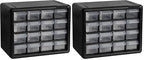Akro-Mils 16-Drawer Plastic Storage Cabinet | 10-1/2 x 6-1/2 x 8-1/2 Inch | by Akro-Mils