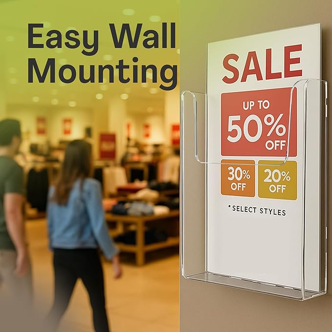 Top Notch Displays Acrylic Brochure Holder - Image 5