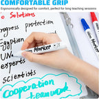 ANYUKE Low Odor Dry Erase Markers, Chisel Tip Whiteboard Markers Non-Toxic - Image 7