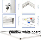 BIBOC 36x24 Inches Lockable Bulletin Boards White Board Frame Enclosed Display - Image 2