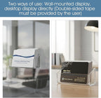 Yolev 2 Pcs Acrylic Business Card Holder Wall Mount Clear Business Card - Image 4