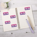 1000pcs 2026 Year Stickers, 3/4x1-1/2 Inch 26 Year Colored Self-Adhesive - Image 3