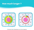 TWENTY5 SEVEN Countdown Timer 7.5 inch; 60 Minute 1 Hour Visual Timer – - Image 5