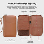 RFID Blocking Family Passport Holder Wallet 6, Premium Leather Travel Document - Image 3