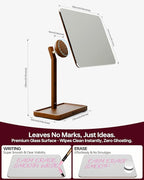 YEOUX Premium Desktop Glass Mirror, Dry Erase Board & Magnetic Phone Stand - Image 7