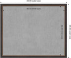 Amanti Art Black Framed Magnetic Board 35x43 X-Large Vision Board - Image 3