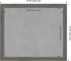 Amanti Art Grey Framed Magnetic Board 23x27 Medium Vision Board - Image 3