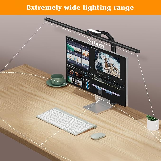 AKRRYR Led Desk Lamp for Home Office, 24W Bright Eye-Caring Desk Light - Image 4