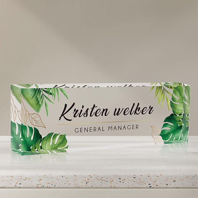 Desk Name Plate Personalized, Custom Name Plates by SalaGraphics