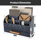 ZALIOJI Wooden Desk Organizer Mail Organizer Countertop, Desktop Organizer Mail - Image 6