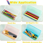 Fainne 24 Pcs Plastic Pencil Case Bulk Pencil Boxes Plastic Stationery Case - Image 4