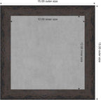 Amanti Art Black Framed Magnetic Board 15x15 X-Small Vision Board - Image 4
