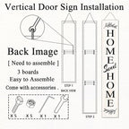 Farmhouse Wooden Welcome Sign Stand - Image 6