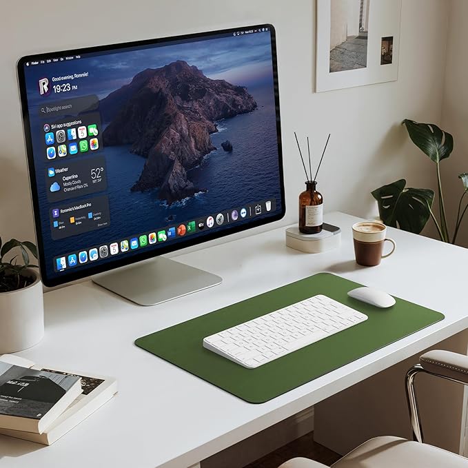 Jotsome Leather Desk Pad Mat, Non-Slip Desk Blotter Pad - Image 4