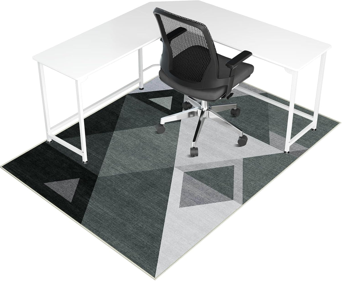 Office Chair Mat for Hardwood Floor & Tile Floor,48"X 60"-Triangle
