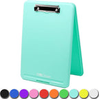 Think2Master Teal Plastic Storage Clipboard. | 25% Heavier & 25% Sturdier| by Think2Master