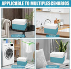 Bagnizer Large 22 Quart Linen Fabric Foldable Storage Bin Cube Organizer Basket - Image 7