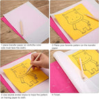 105 Pcs Carbon Transfer Paper 11.7 x 8.3 Inch Tracing Carbon Graphite Copy Paper - Image 6
