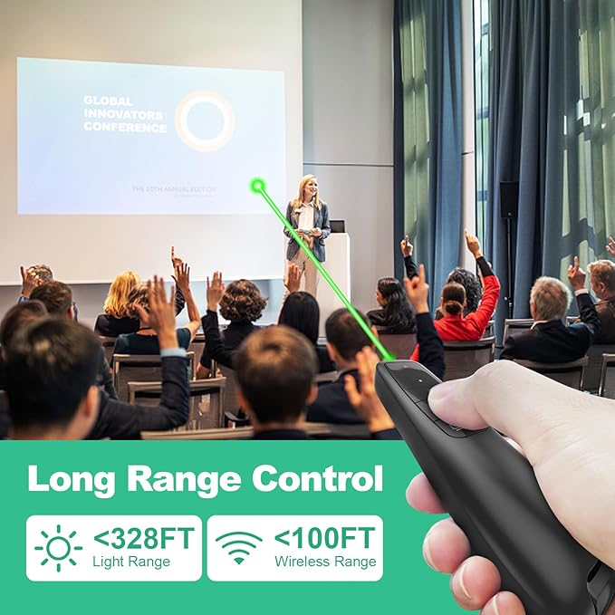 Clicker PowerPoint Presentation Wireless Presenter Remote, USB C A Project - Image 3
