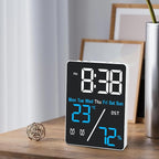 Kytree Digital Room Thermometer Hygrometer Alarm Clock, 5.9 inch Desktop - Image 7