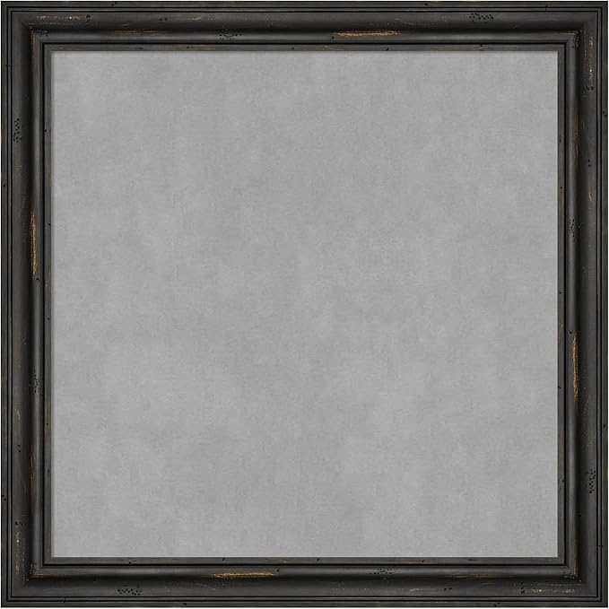 Amanti Art Black Framed Magnetic Board 23x23 Medium Vision Board by AmantiArt