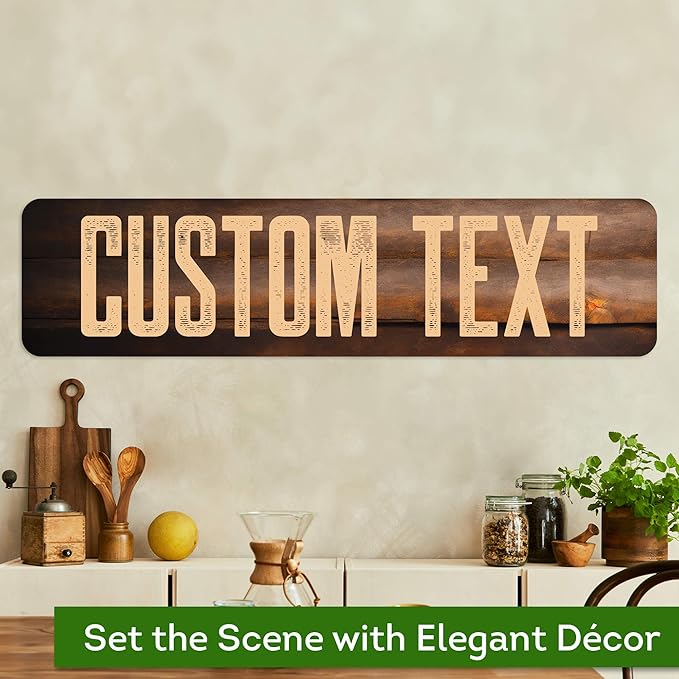 Custom Sign, Custom Street Sign, 11 Font Colors, 13 Font Styles, 4 Hole Options - Image 4