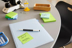 Post-it Note & Flag Dispenser, Black Base Clear Top, 1 Note Pad, 2 Flag Pad