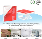 XHF 3/4” Adhesive Cable Wire Clips Clear 120pcs, Outdoor Christmas Light Clips - Image 3