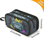 BOENLE Gorilla with Crown Pencil Case Box Boys Girls Large Pencil Pouch with - Image 4