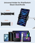 YICOSUN Tablet Arm Mount with Super Grip, Adjustable Foldable Holder & Heavy - Image 9