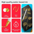 ARTISTRO 5 Gold Acrylic Paint Markers - Image 4